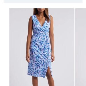 Lilly Pulitzer Odella v neck sleeveless midi dress NWT 8